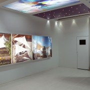 غرفه سقف کشسان و سازه چادری در نمایشگاه معماری و دکوراسیون داخلی